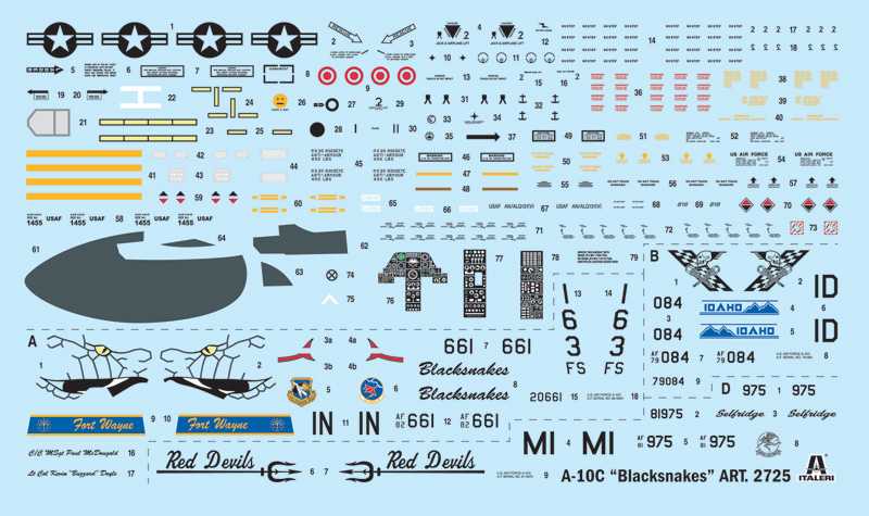 Model Kit letadlo 2725 - A-10C "Blacksnakes" (1:48)