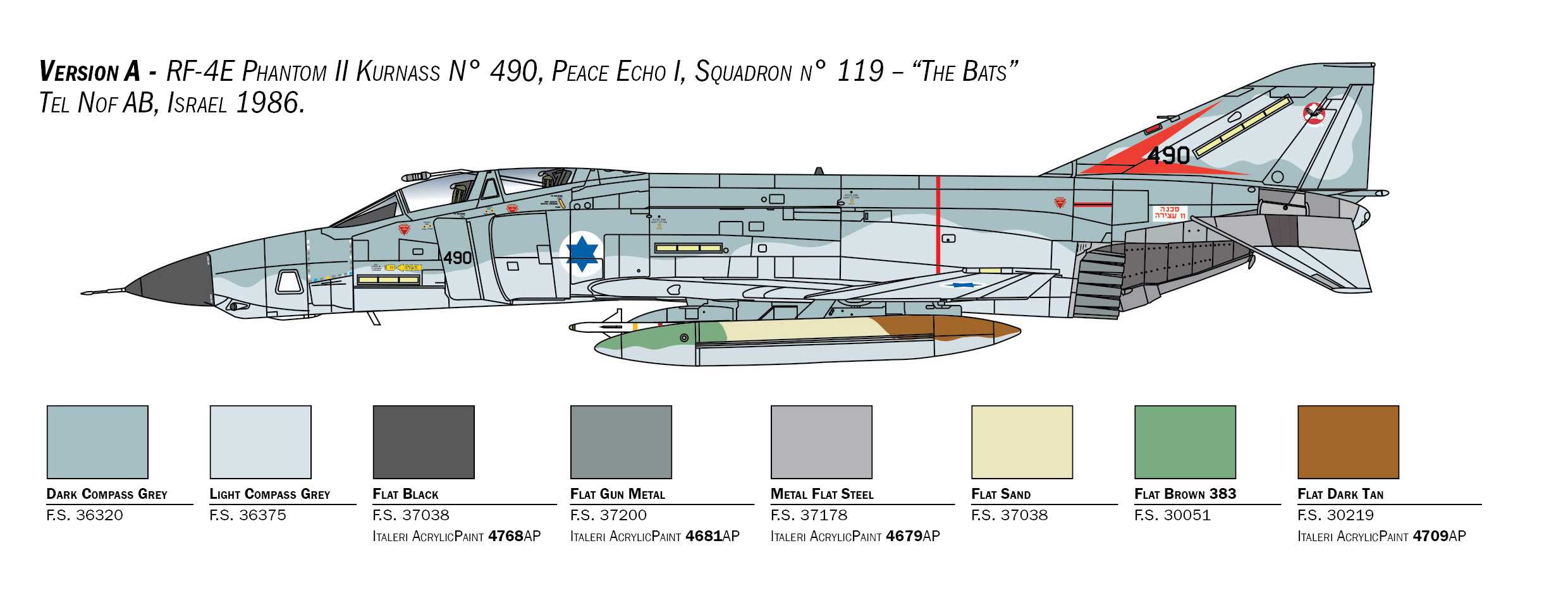 Model Kit letadlo 2818 - RF-4E Phantom (1:48)