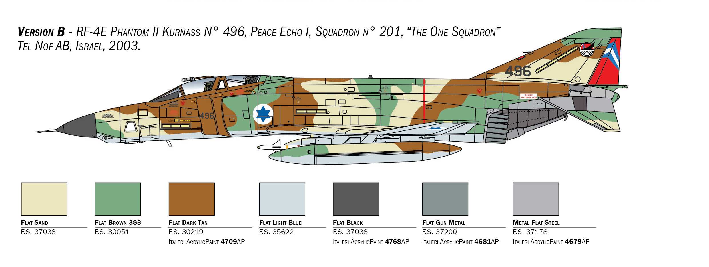 Model Kit letadlo 2818 - RF-4E Phantom (1:48)