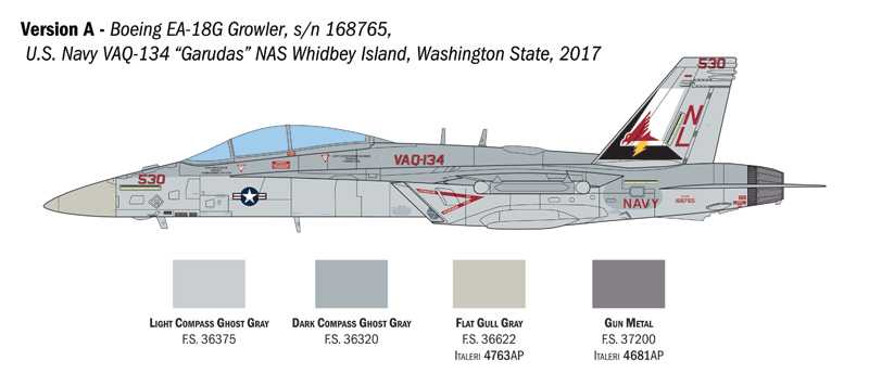 Model Kit letadlo 2824 - EA-18G Growler. (1:48)