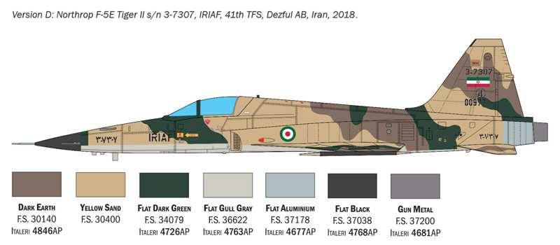 Model Kit letadlo 2827 - Northrop F-5E Tiger II (1:48)