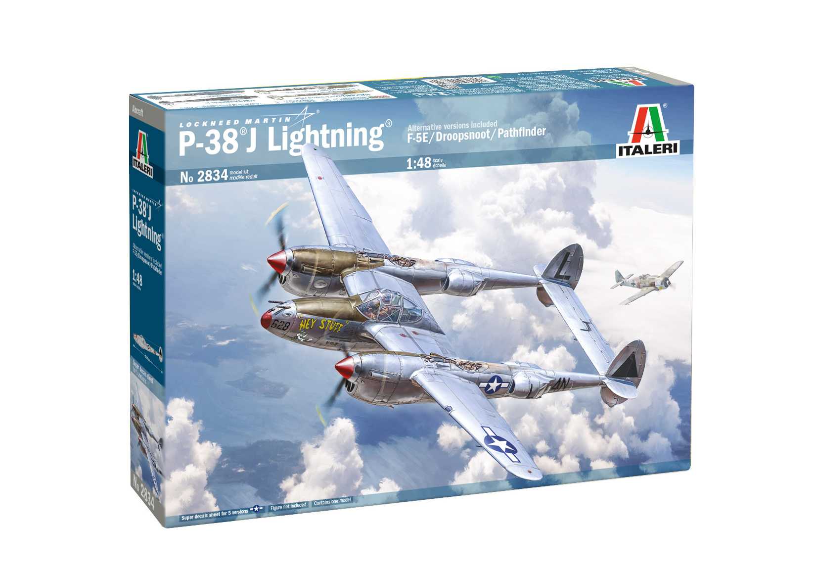 Model Kit lietadlo 2834 - P-38J ETO (1:48) 33-2834