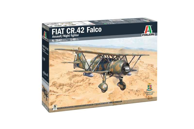 Model Kit lietadlo 2842 - FIAT CR.42 Falco Assault / Night Fight (1:48) 33-2842