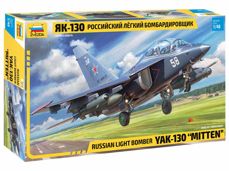 Model Kit lietadlo 4818 - YAK-130 Russian Light Bomber (1:48) 32-4818