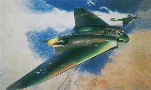 Model Kit letadlo 5505 - HORTEN Ho229A-1 FLYING WING (1:48)