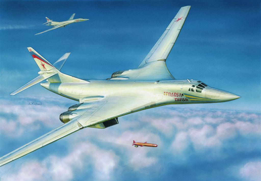 Model Kit letadlo 7002 - Tupolev TU-160 Russian Strategic Bomber (1:144)
