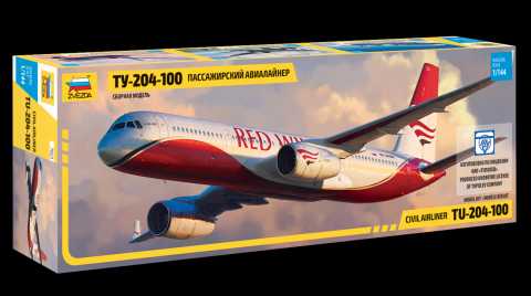 Model Kit letadlo 7023 - Tupolev TU - 204-100 (1:144)