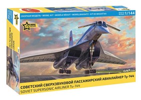 Model Kit letadlo 7045 - Tu-144 Supersonic civilian aircraft (1:144)