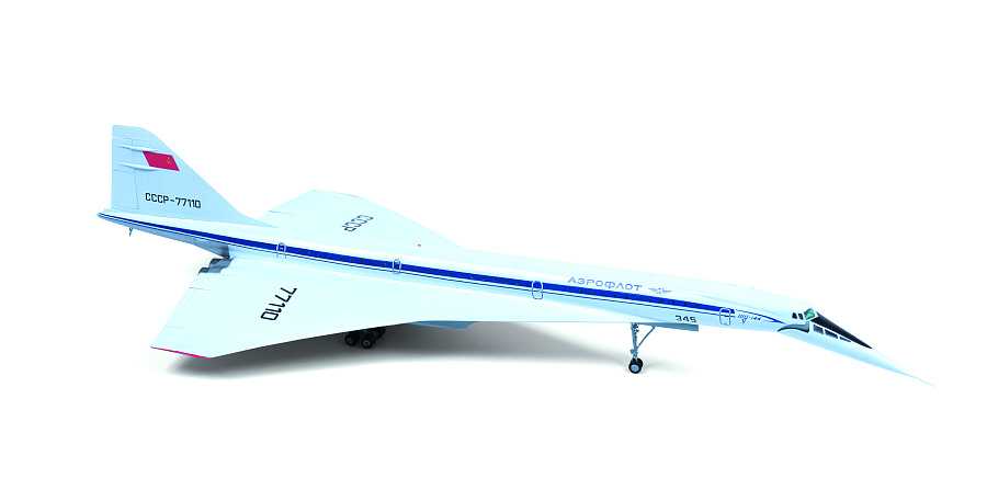 Model Kit letadlo 7045 - Tu-144 Supersonic civilian aircraft (1:144)