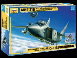 Model Kit letadlo 7244 - MIG-31B FOXHOUND (re-release) (1:72)