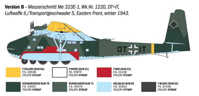 Model Kit letadlo 90104 - Messerschmitt Me 323 Gigant (1:72)