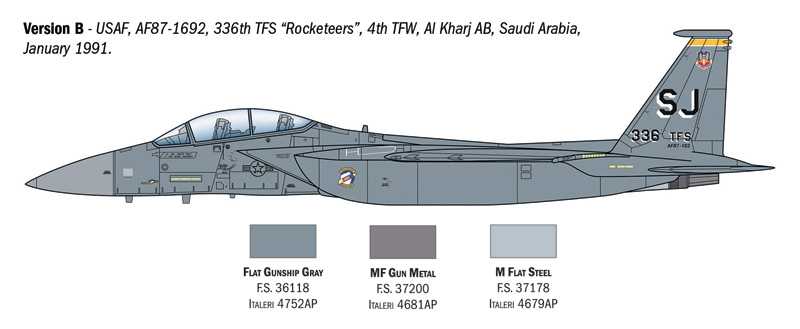 Model Kit letadlo 90166 - F-15E Strike Eagle (1:72)