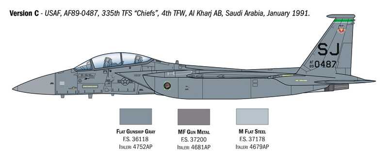 Model Kit letadlo 90166 - F-15E Strike Eagle (1:72)