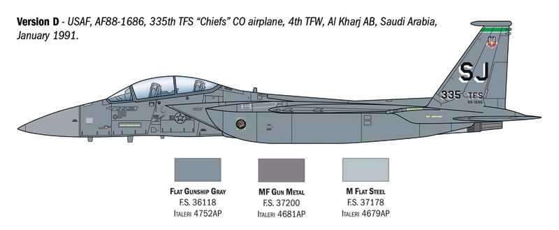 Model Kit letadlo 90166 - F-15E Strike Eagle (1:72)
