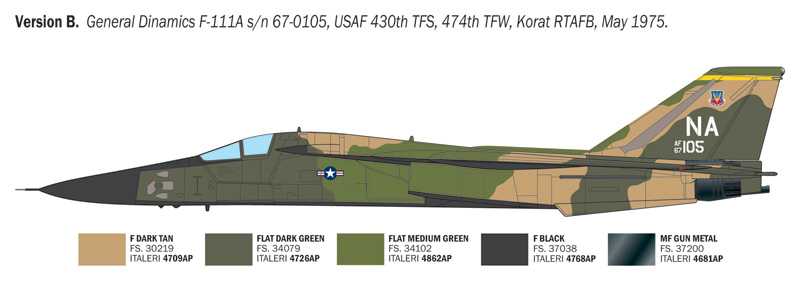 Model Kit letadlo 91232 - F-111 Aardvark (1:72)