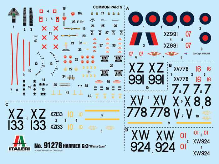 Model Kit letadlo 91278 - Harrier GR.3 "Winter Camo" (1:72)