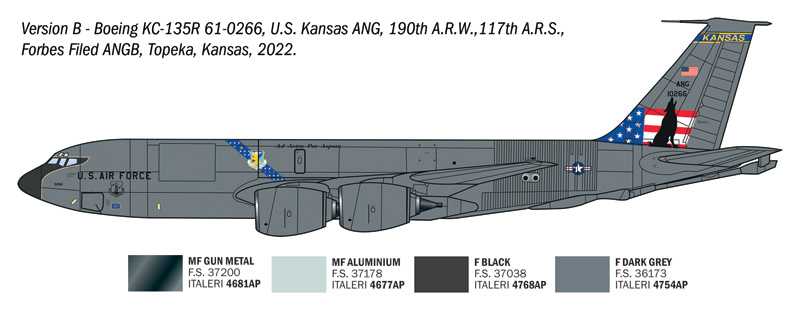 Model Kit letadlo 91281 - KC-135 R/FR Stratotanker (1:72)