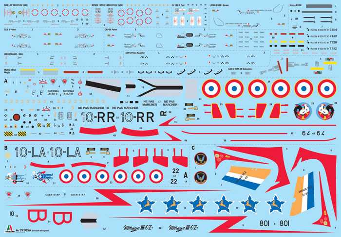 Model Kit letadlo 92505 - Mirage IIIC (1:32)