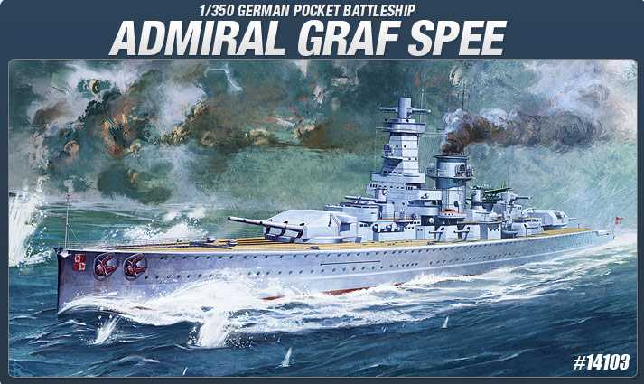 Model Kit loď 14103 - GRAF SPEE (1:350)