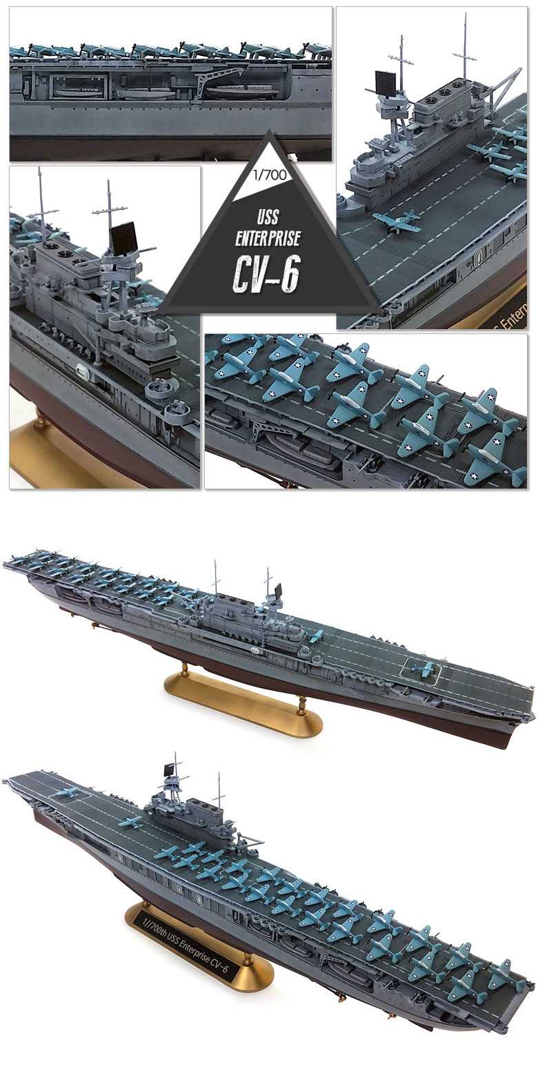 Model Kit loď 14409 - USS Enterprise CV-6 "Batte of Midway" (1:700)
