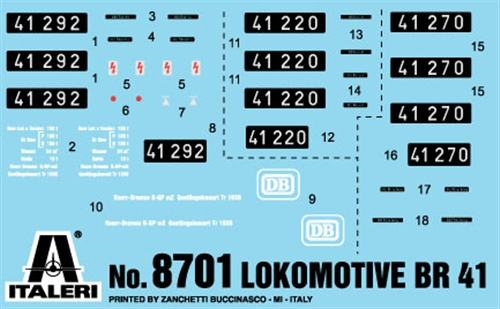 Model Kit lokomotiva 8701 - Lokomotive BR41 (HO) (1:87)