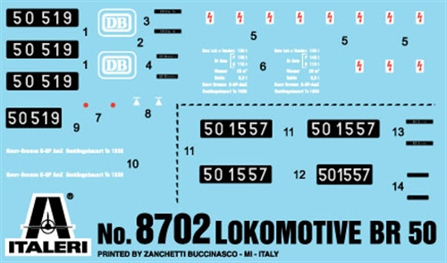 Model Kit lokomotiva 8702 - Lokomotive BR50 (HO) (1:87)