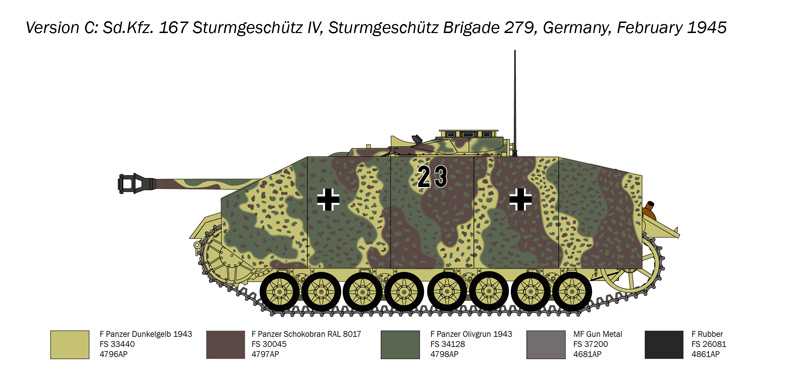 Model Kit military 0223 - Sd.Kfz. 167 Sturmgeschütz IV (1:35)