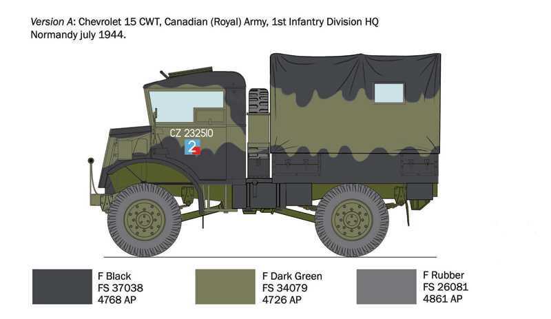 Model Kit military 0233 - Chevrolet 15 CWT (1:35)