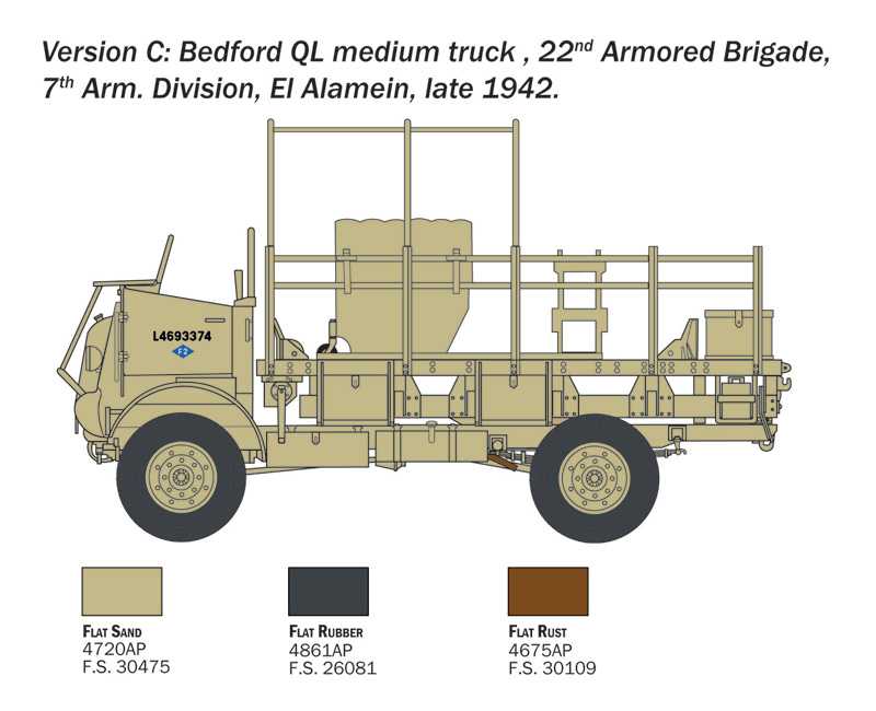 Model Kit military 0241 - Bedford QL Truck (1:35)