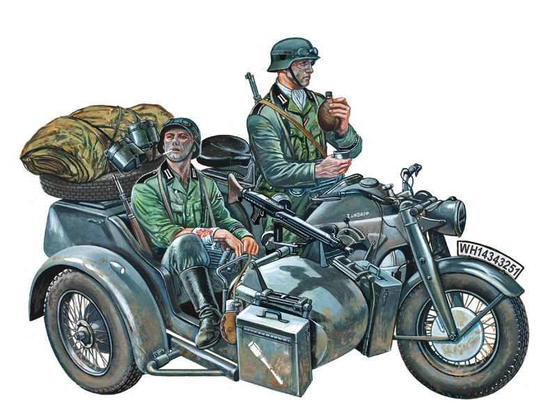 Model Kit military 0317 - ZÜNDAPP KS750 (1:35)