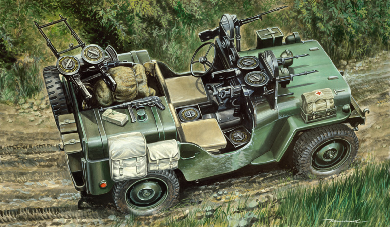 Model Kit military 0320 - COMMANDO CAR (1:35)