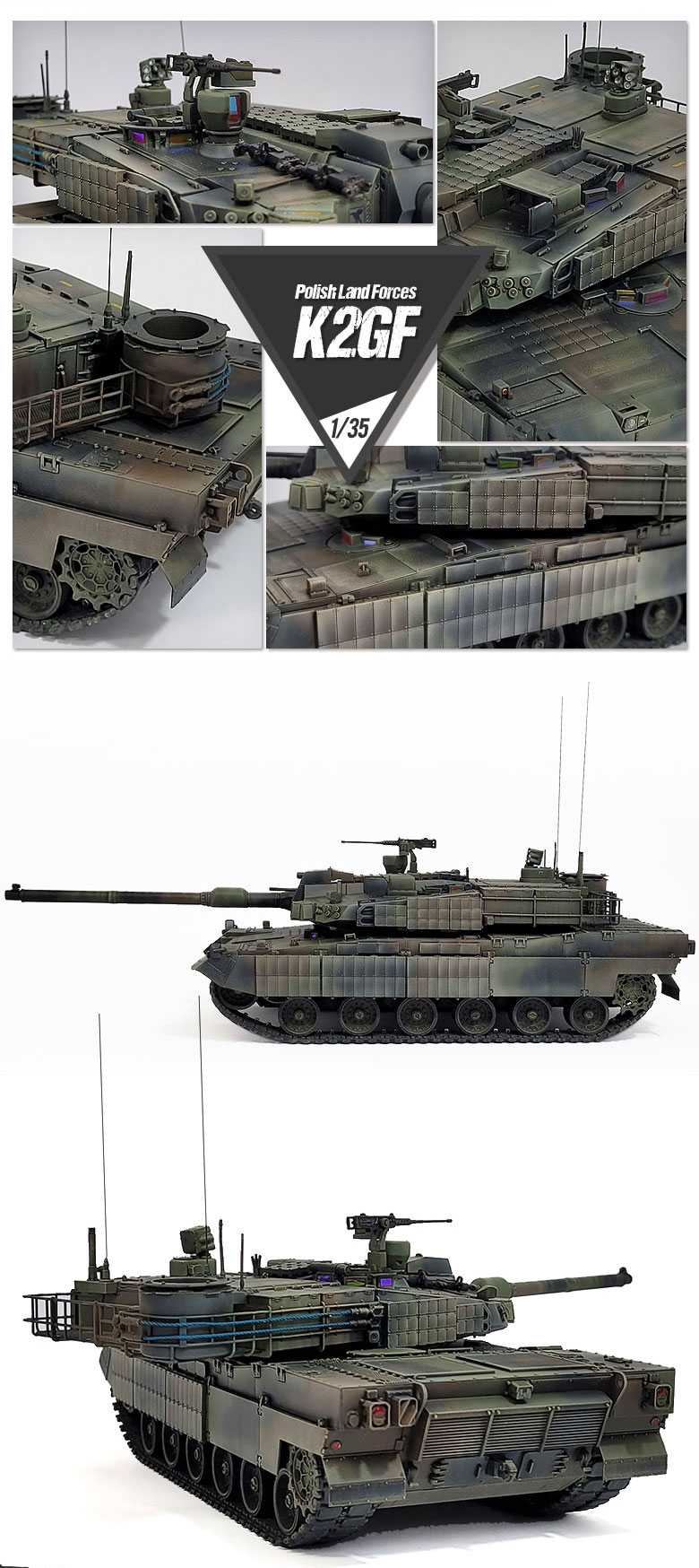 Model Kit military 13560 - Polish Land Forces K2GF (1:35)