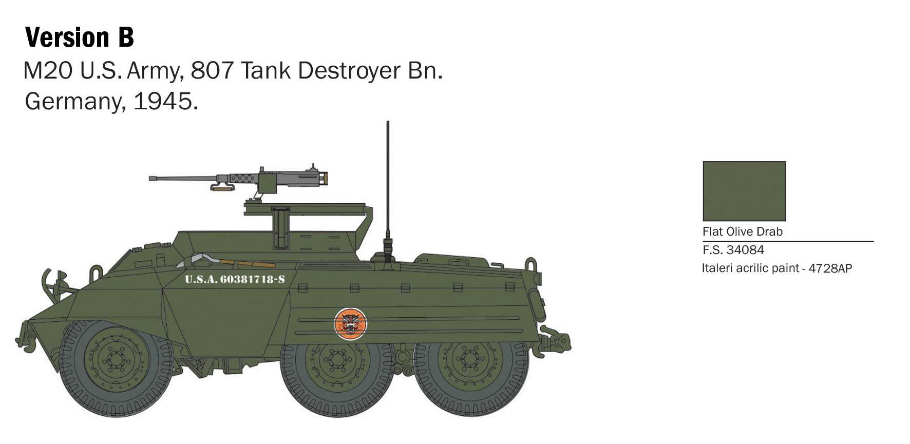 Model Kit military 25759 - M8/M20 (1:56)