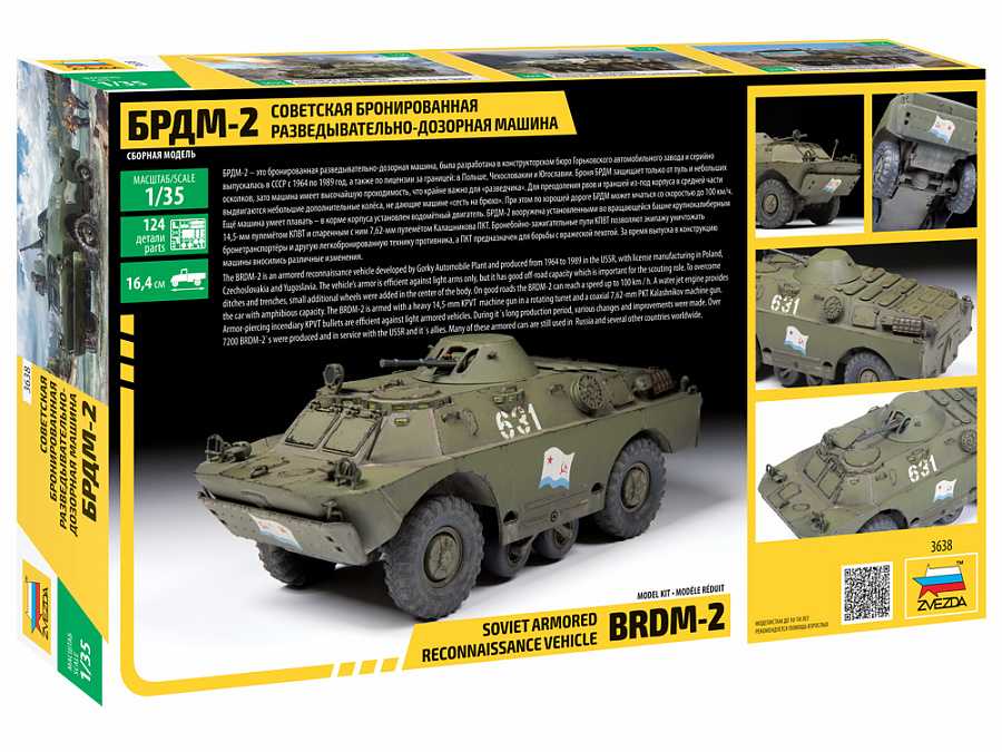 Model Kit military 3638 - BRDM-2 Russian Armored Car (1:35)