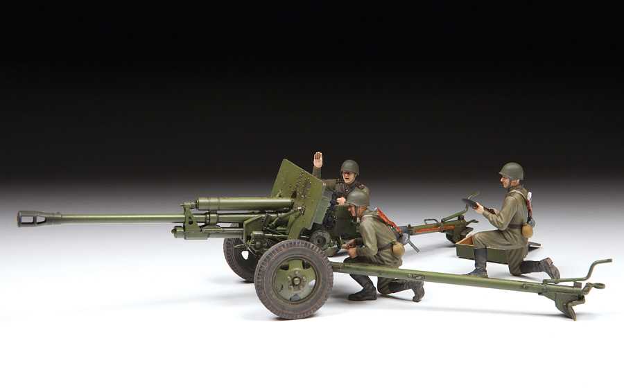 Model Kit military 3671 - ZIS-3 with crew (1:35)