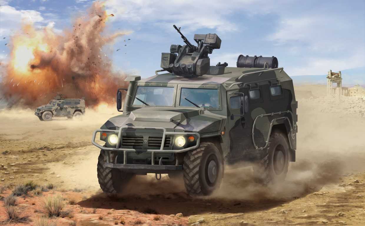 Model Kit military 3683 - GAZ Tiger w/Arbalet (1:35)