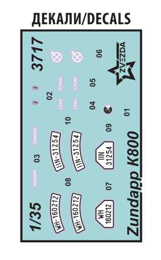 Model Kit military 3717 - Zuendapp K800 Motorcycle w/sidecar (1:35)