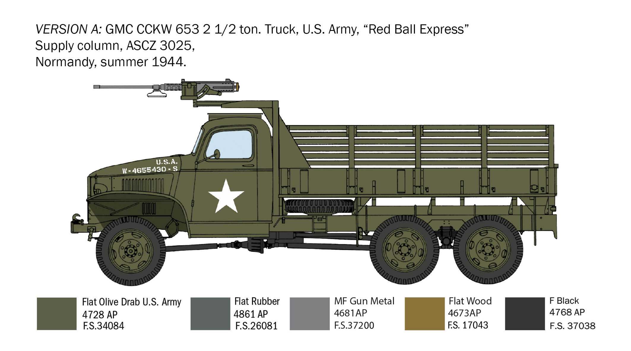 Model Kit military 6271 - GMC 2 1/2 ton. 6x6 truck (1:35)