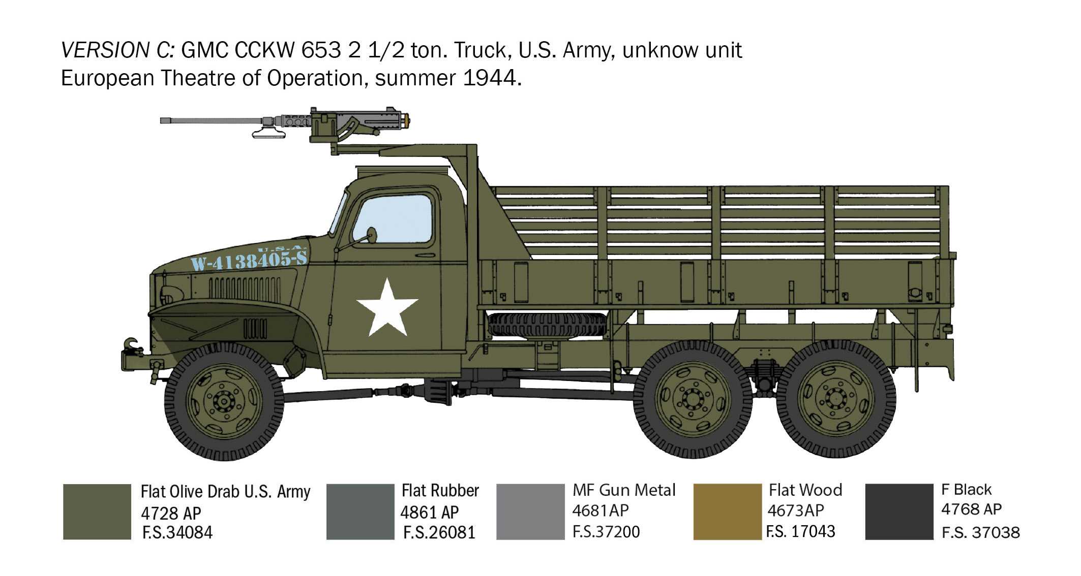 Model Kit military 6271 - GMC 2 1/2 ton. 6x6 truck (1:35)