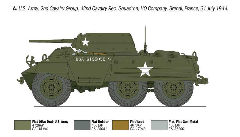 Model Kit military 6364 - M-8 Greyhound (1:35)