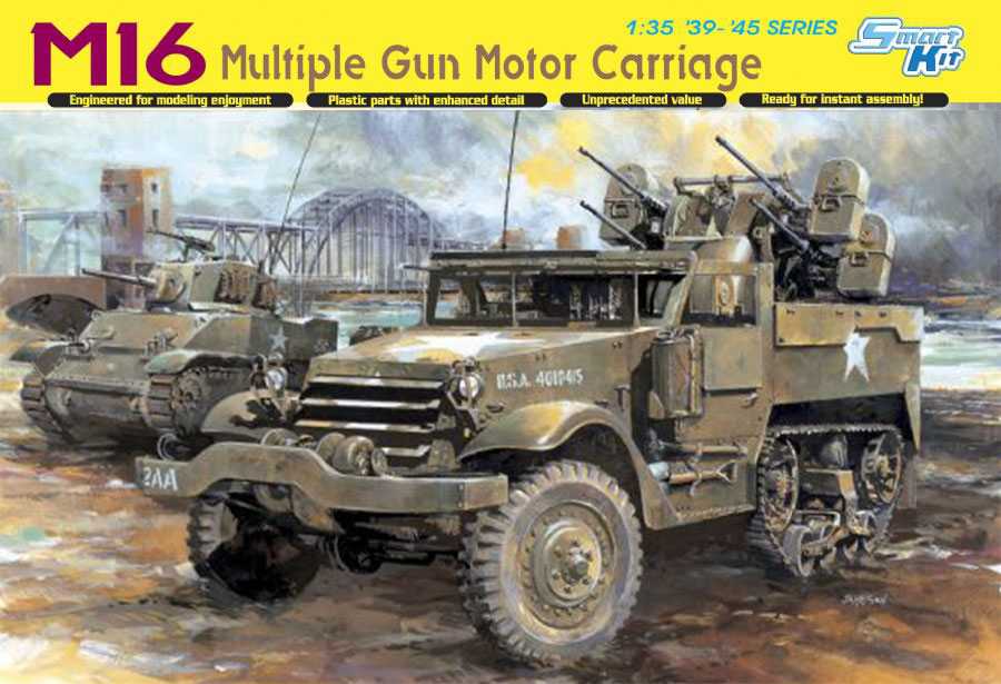 Model Kit military 6381 - M16 MULTIPLE GUN MOTOR CARRIAGE (SMART KIT) (1:35) 34-6381