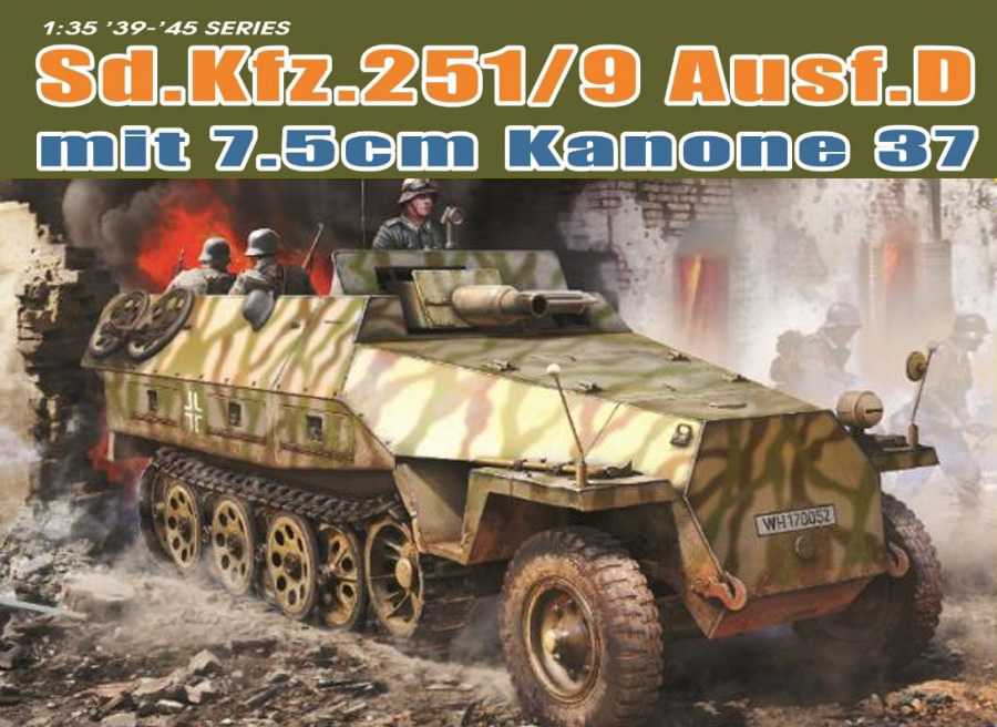 Model Kit military 6516 - Sd.Kfz.251/9 Ausf.D mit KANONE 37 (1:35)