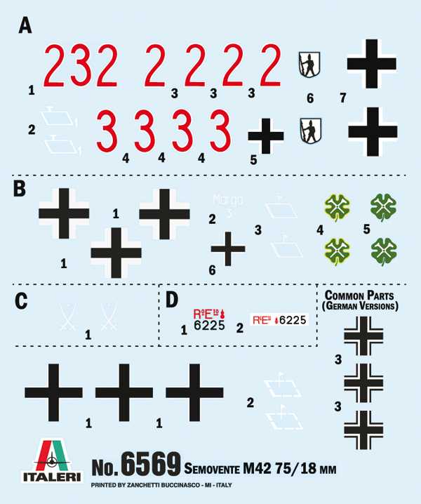Model Kit military 6569 - Semovente M42 da 75/18 (1:35)