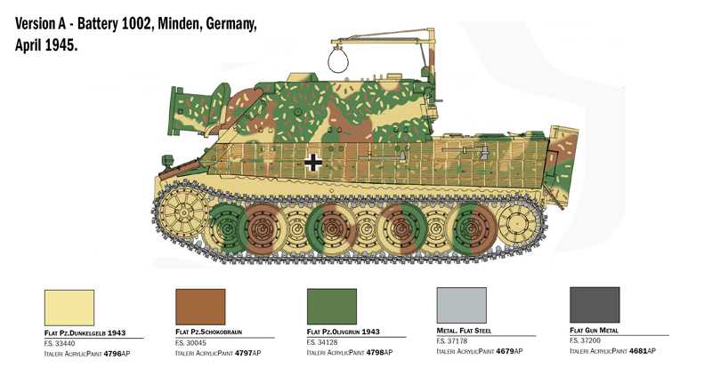 Model Kit military 6573 - 38 cm RW 61 auf STURMMORSER TIGER (1:35)