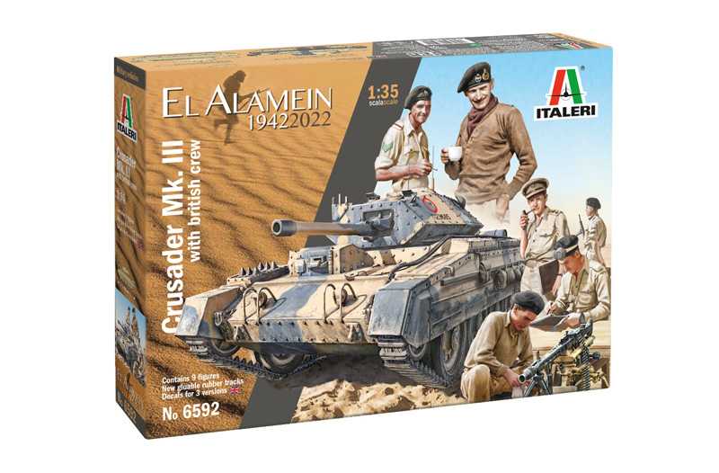 Model Kit military 6592 - Crusader Mk. II & British Tank Crew (1:35)