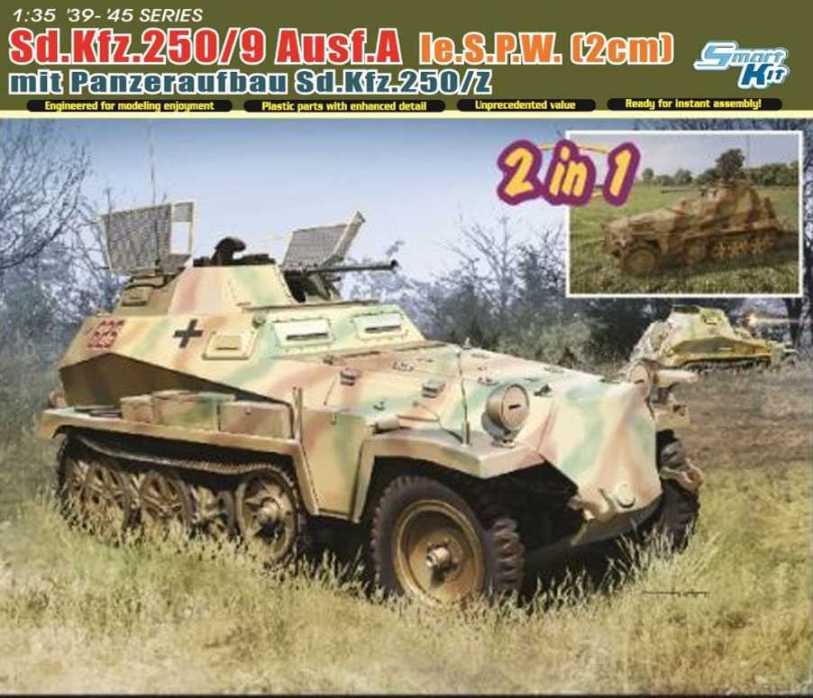 Model Kit military 6859 - Sd.Kfz.250/9 le.S.P.W. mit PANZERAUFBAU Sd.Kfz.250/Z (1:35)