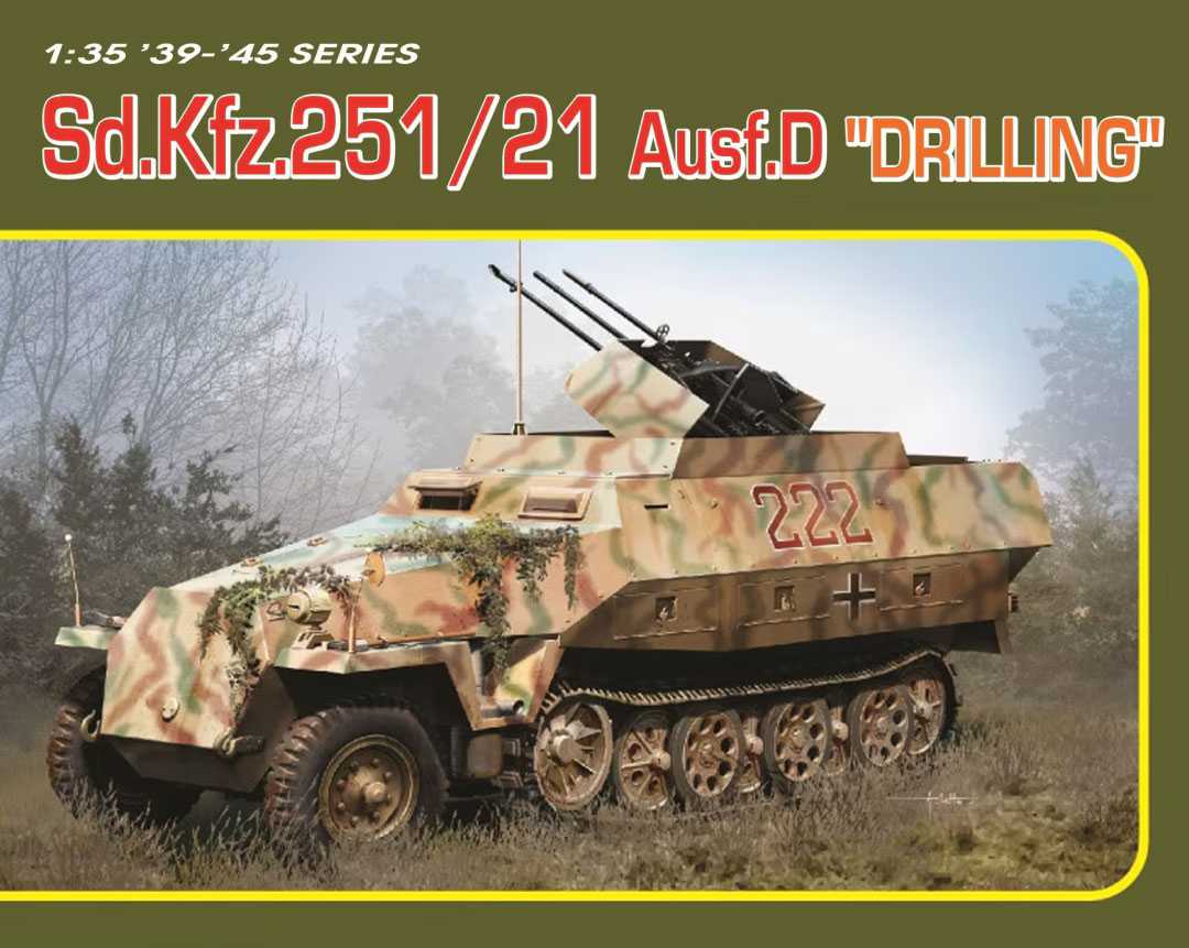 Model Kit military 6862 - Sd.Kfz.251/21 Ausf.D DRILLING (1:35) 34-6862