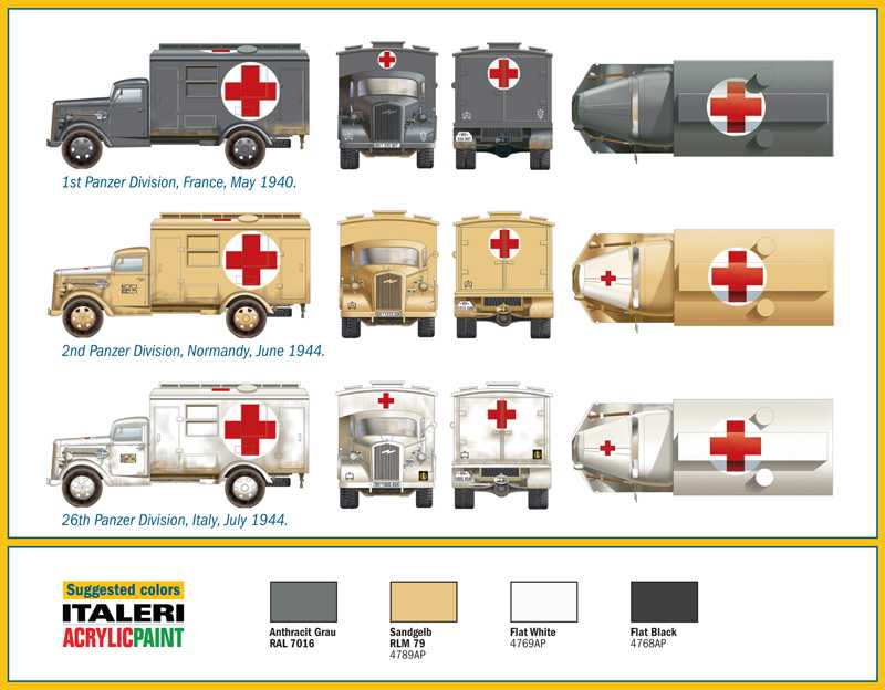 Model Kit military 7055 - Kfz. 305 AMBULANCE (1:72)