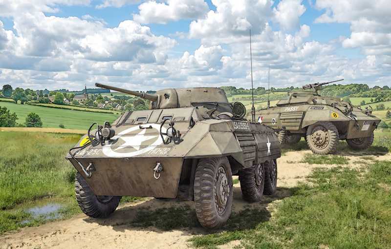 Model Kit military 7087 - M8 Greyhound / M20 (1:72)