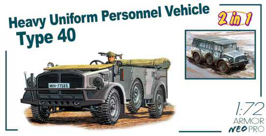 Model Kit military 7379 - HEAVY PERSONNEL VEHICLE TYPE 40 (1:72)